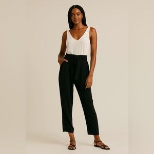 NWOT Socialite Black and White Jumpsuit with V-Neck size L